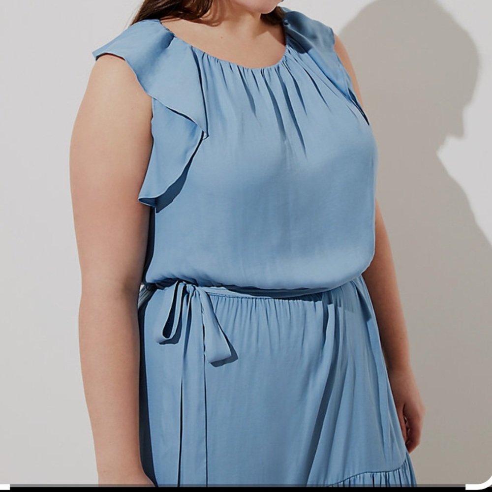 LOFT Plus Ruffle Tiered Skirt Dress - Picture 3 of 7